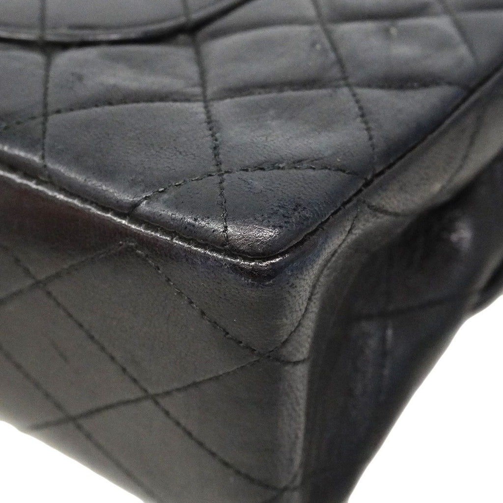 Chanel Shoulder Bag Quilted Lambskin Black Gold — view 6