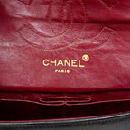 Chanel Shoulder Bag Quilted Lambskin Black Gold — view 5