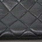 Chanel Handbag Quilted Caviar Leather Black Gold — view 7