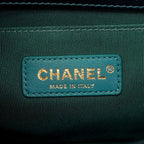 Chanel Shoulder Bag Boy Lambskin Blue Gold — view 5