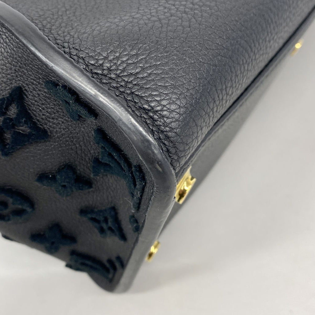 Louis Vuitton Tote Bag Monogram Tuffetage on My Side MM Noir — view 8