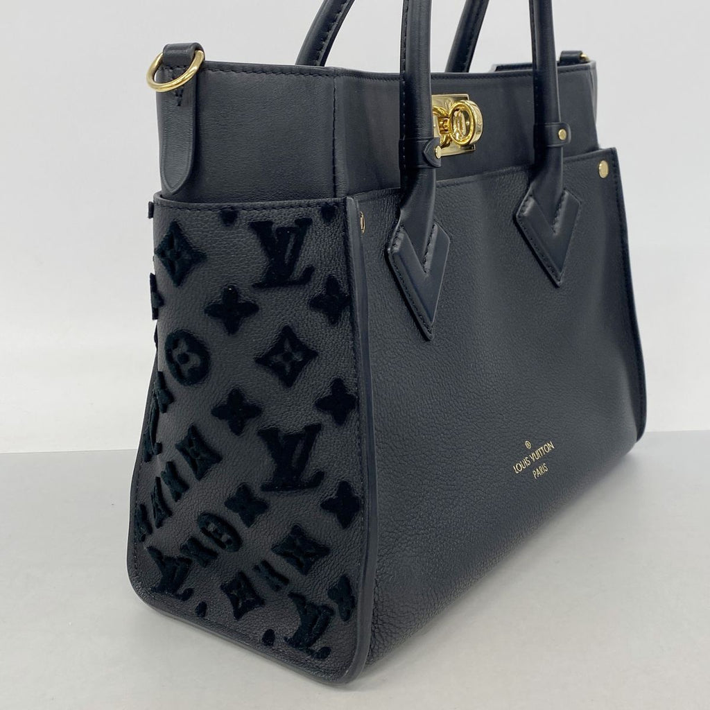 Louis Vuitton Tote Bag Monogram Tuffetage on My Side MM Noir — view 2