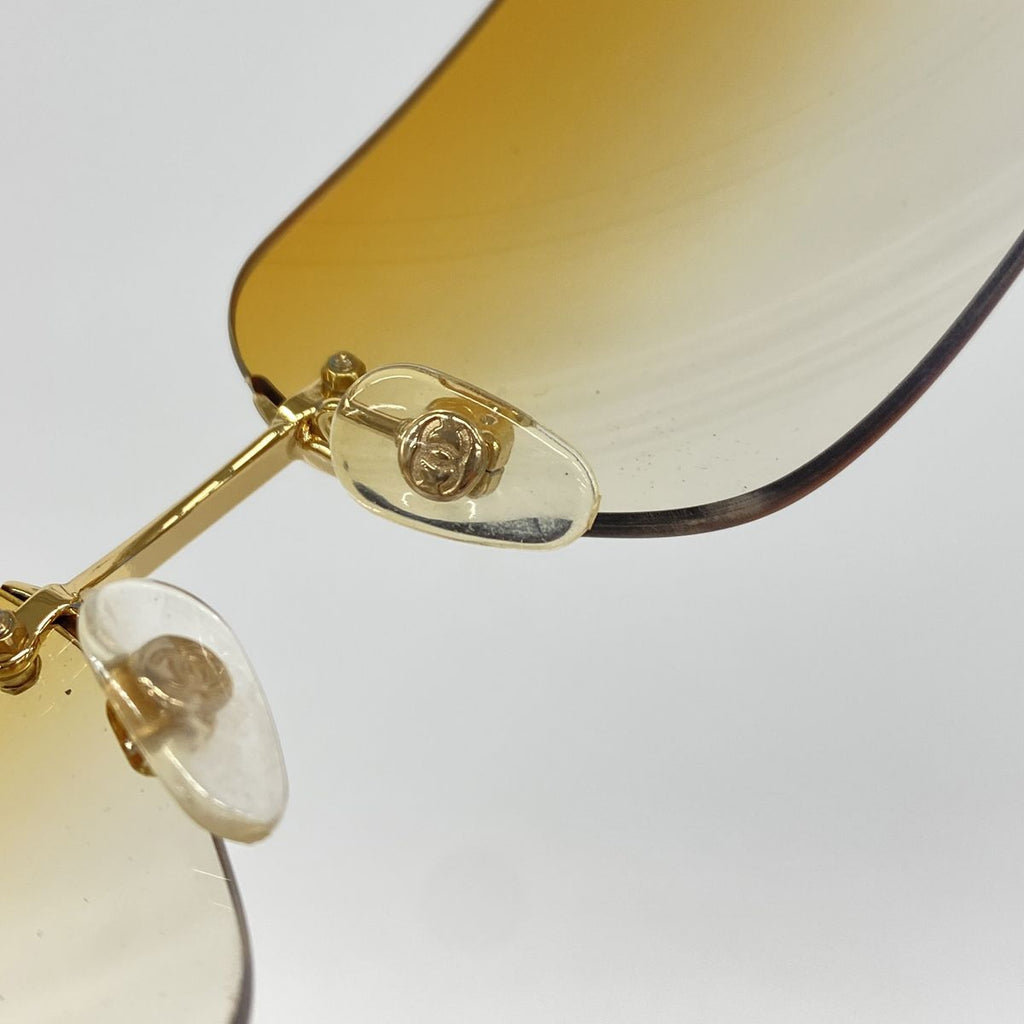 Chanel Sunglasses Acetate Brown Gold Eyewear — view 5