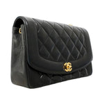 Chanel Shoulder Bag Diana Lambskin Black Gold — view 2