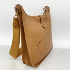 Hermes Shoulder Bag Evelyne Taurillon Clemence Gold Silver — view 2