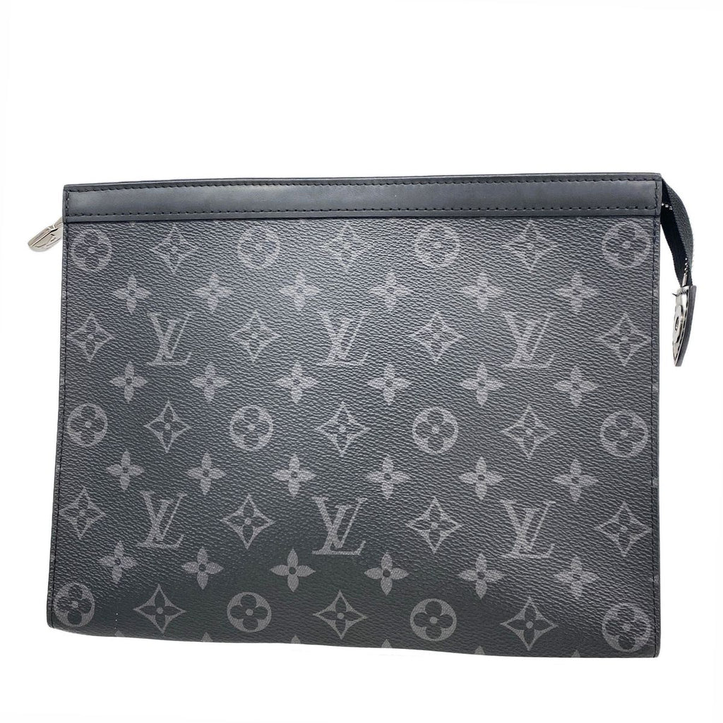 Louis Vuitton Clutch Monogram Eclipse Pochette Voyage MM Black