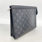 Louis Vuitton Clutch Monogram Eclipse Pochette Voyage MM Black — view 2