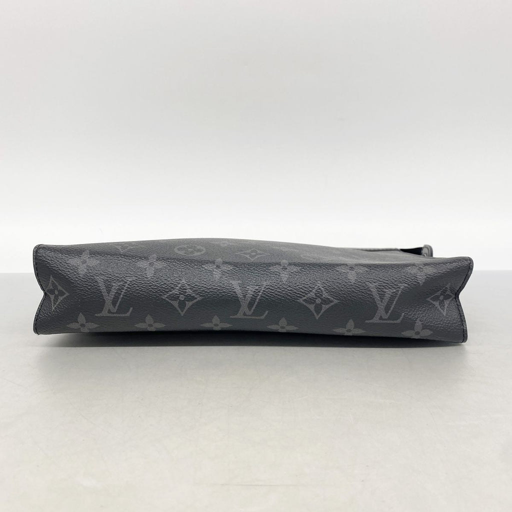 Louis Vuitton Clutch Monogram Eclipse Pochette Voyage MM Black — view 3