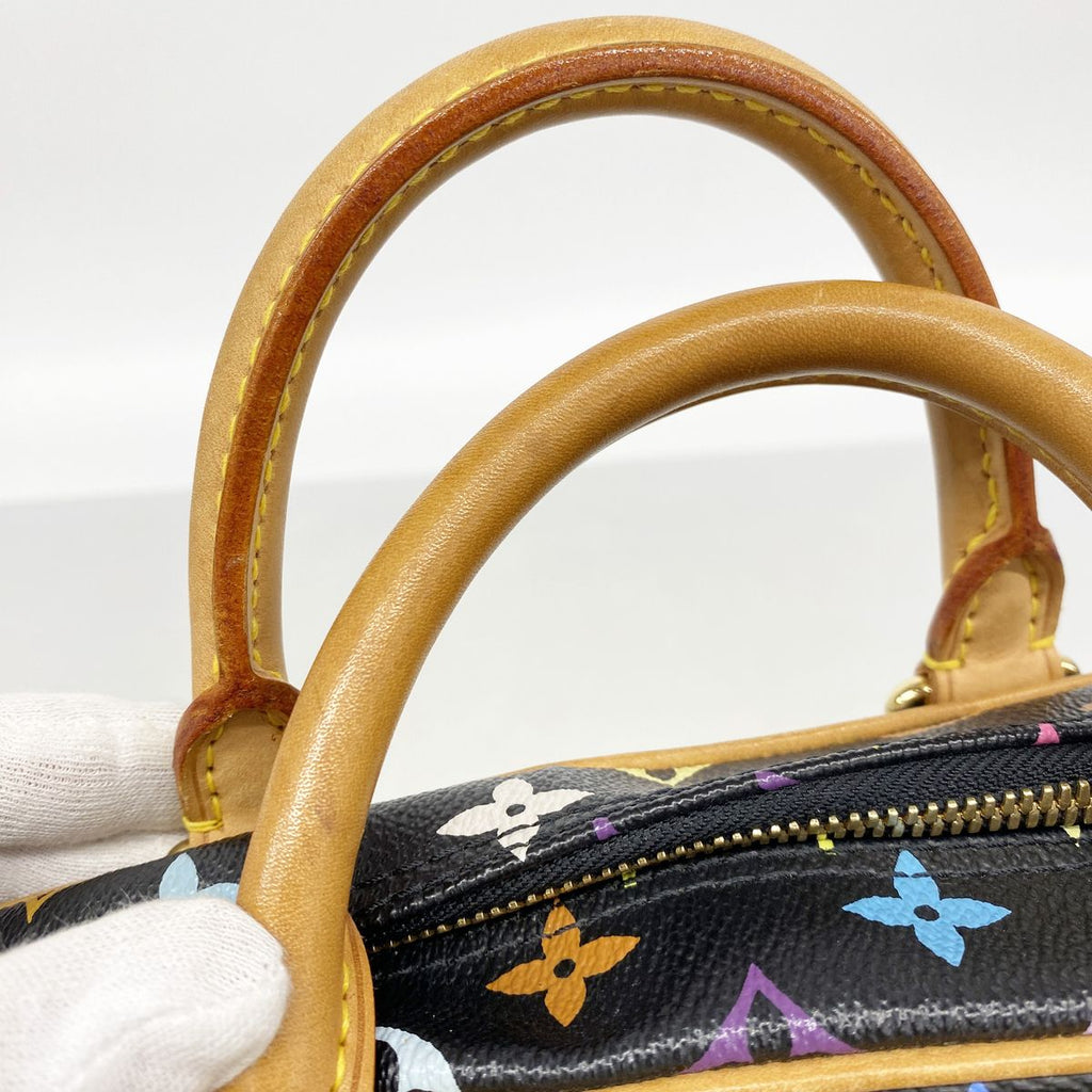Louis Vuitton Handbag Monogram Multicolor Trouville Noir — view 8