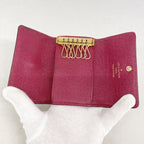 Louis Vuitton Key Case Monogram Multicles 6 Fuchsia Key Holder — view 3