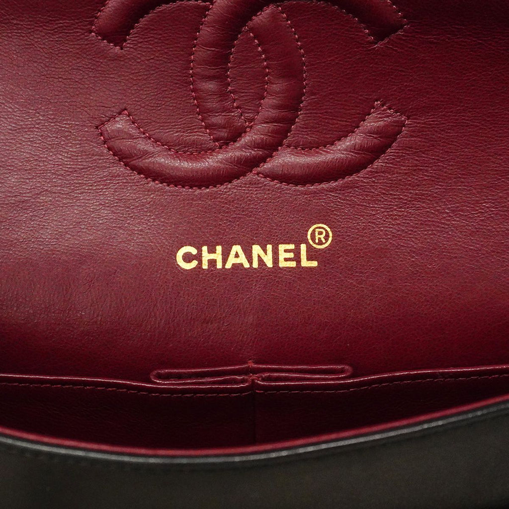 Chanel Shoulder Bag Quilted Lambskin Black Gold — view 5