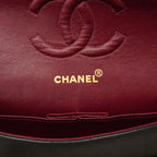 Chanel Shoulder Bag Quilted Lambskin Black Gold — view 5