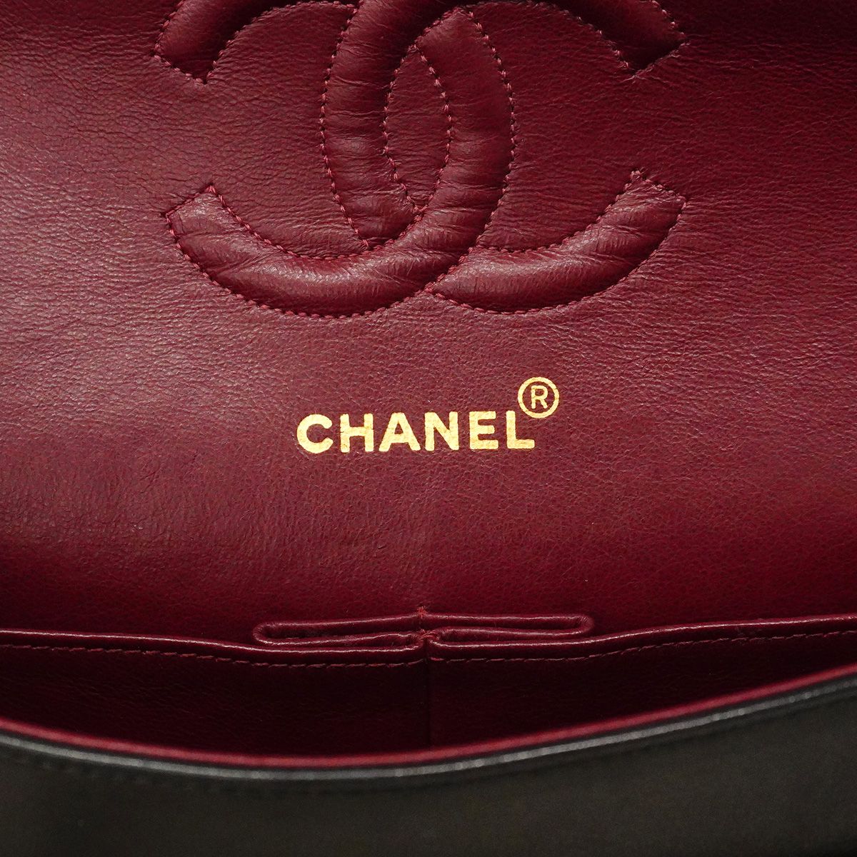 Chanel Shoulder Bag Quilted Lambskin Black Gold — view 5