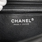 Chanel Shoulder Bag Mini Quilted Lambskin Black Silver — view 5