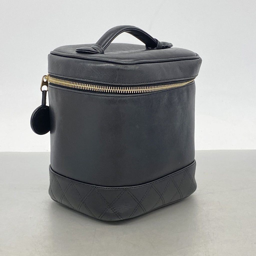 Chanel Vanity Bag Bicolor Lambskin Black Gold — view 2
