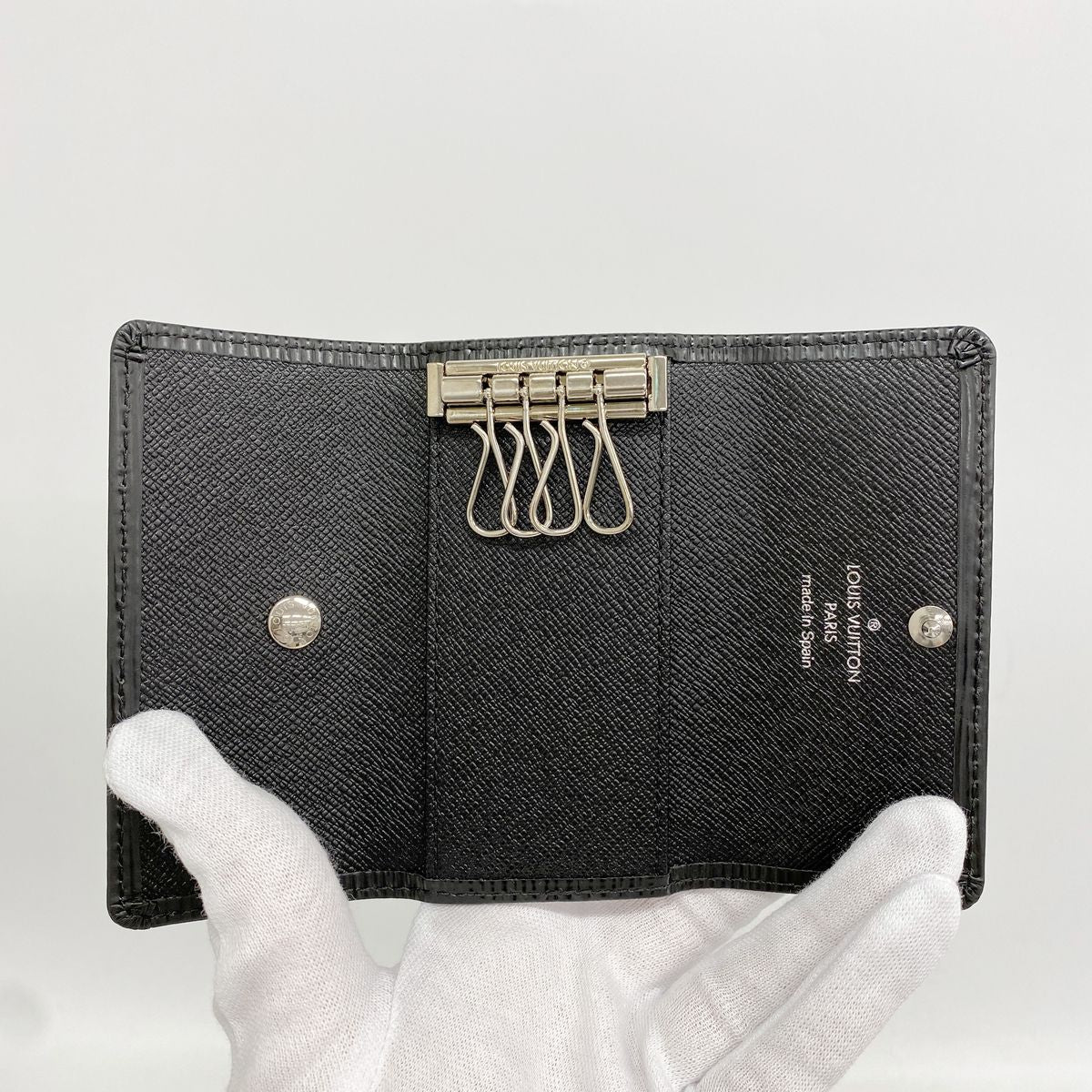 Louis Vuitton Key Case Epi Multicles 4 Noir Key Holder — view 3