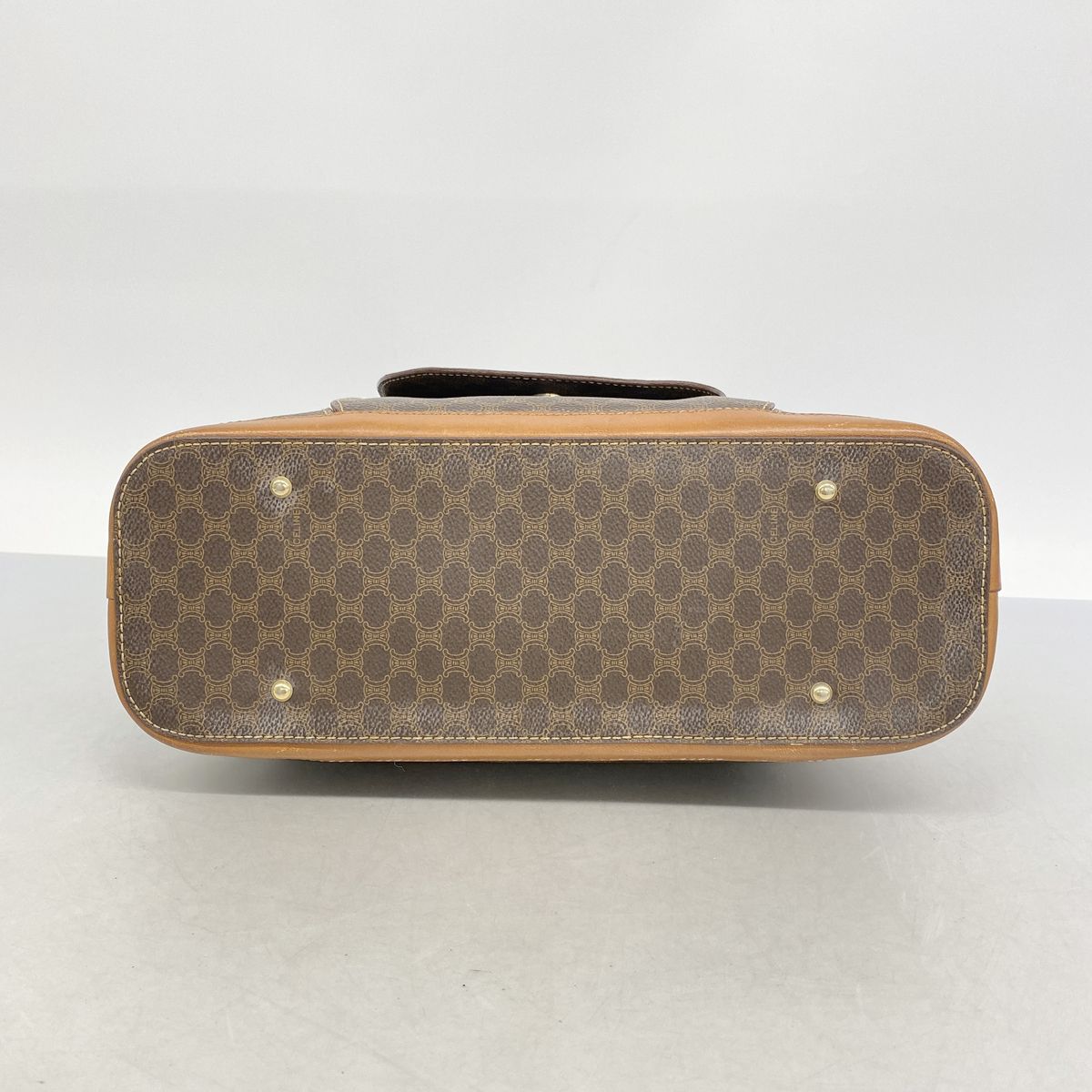 Celine Handbag Macadam Brown Gold — view 3
