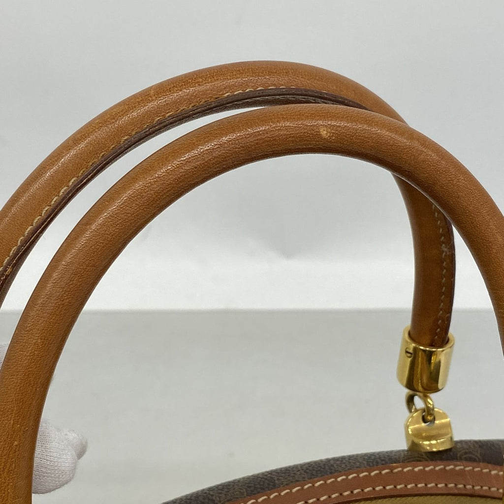 Celine Handbag Macadam Brown Gold — view 7