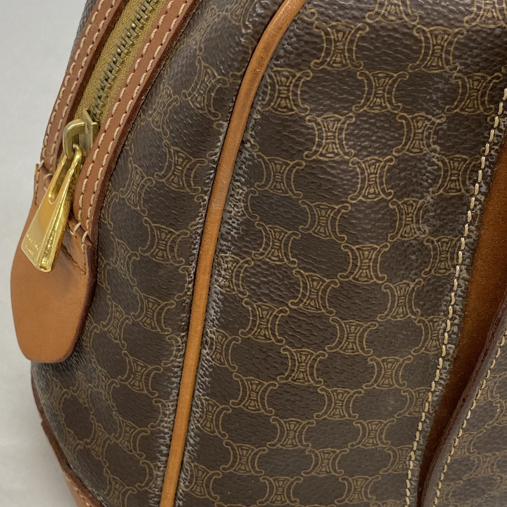 Celine Handbag Macadam Brown Gold — view 8