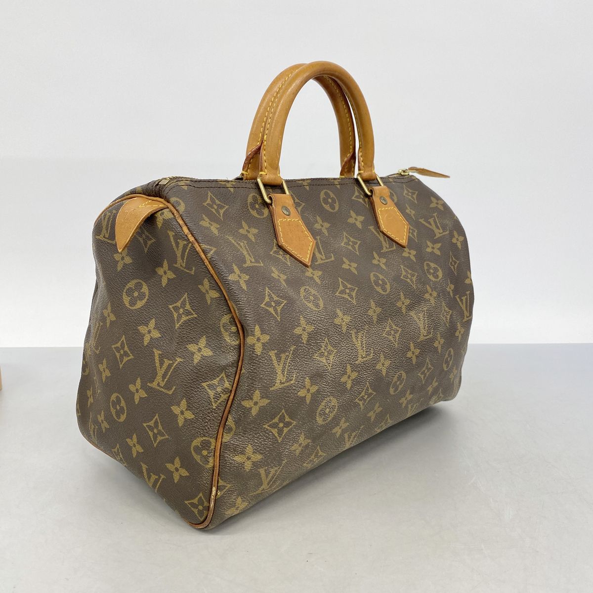 Louis Vuitton Handbag Monogram Speedy 30 Brown — view 2