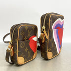 Louis Vuitton Shoulder Bag Monogram Game on Panam Set Brown Red — view 2