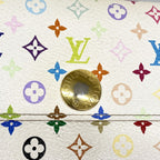 Louis Vuitton Wallet Monogram Multicolor Portefeuille Sarah Blanc Rich — view 8