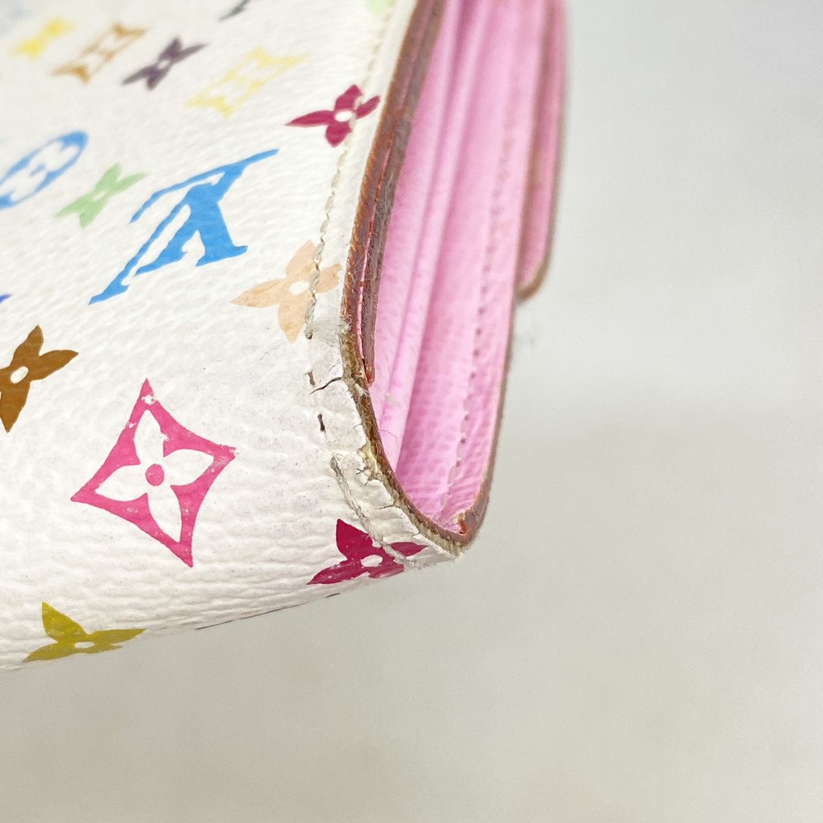 Louis Vuitton Wallet Monogram Multicolor Portefeuille Sarah Blanc Rich — view 6