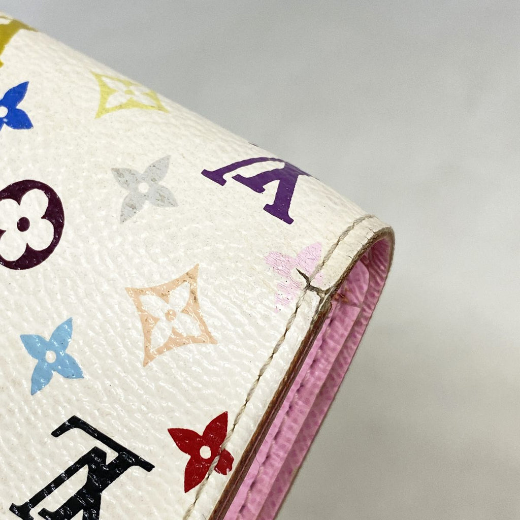 Louis Vuitton Wallet Monogram Multicolor Portefeuille Sarah Blanc Rich — view 5