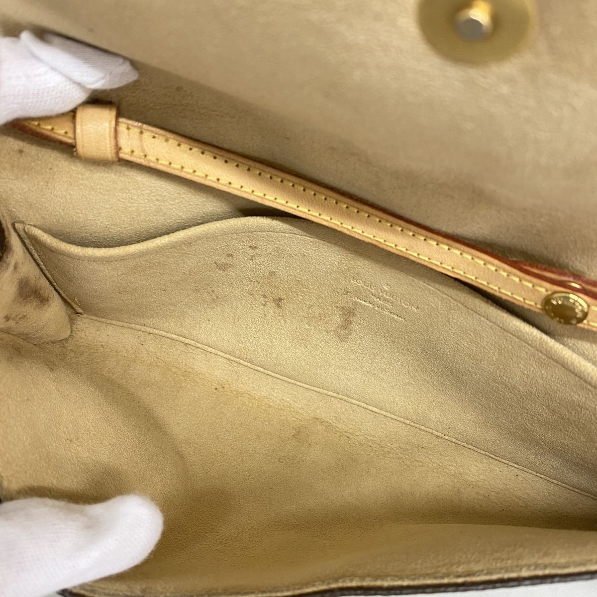 Louis Vuitton Shoulder Bag Monogram Pochette Twin GM Brown — view 4
