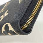 Louis Vuitton Wallet Monogram Empreinte Bicolor Zippy Black Beige — view 5