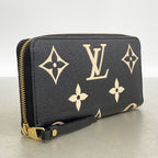 Louis Vuitton Wallet Monogram Empreinte Bicolor Zippy Black Beige — view 2