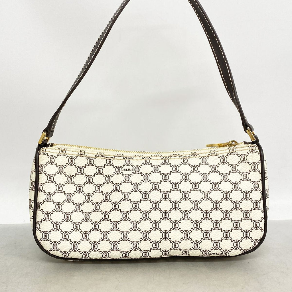 Celine Handbag Macadam White Gold — view 8