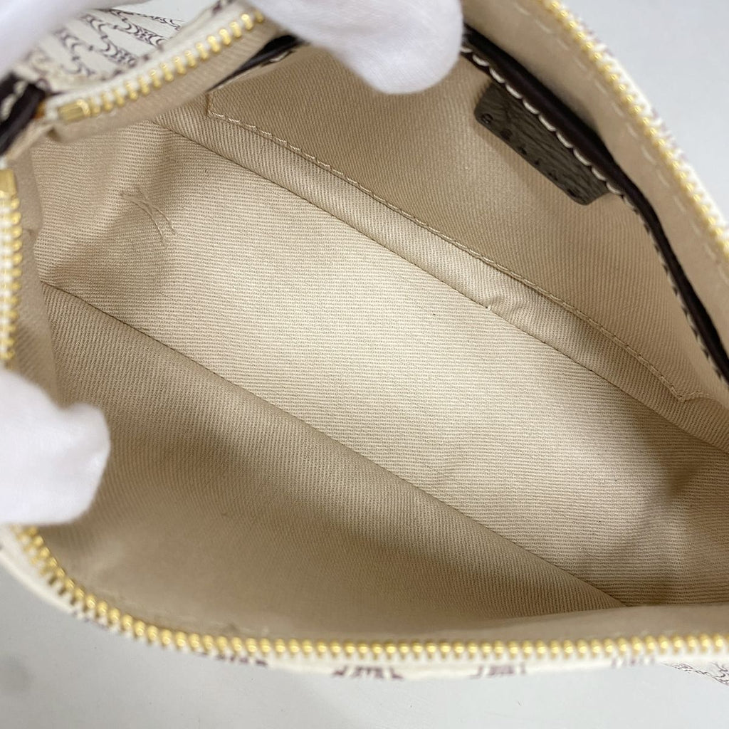 Celine Handbag Macadam White Gold — view 4