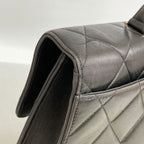 Chanel Business Bag Quilted Lambskin Black Gold — view 7