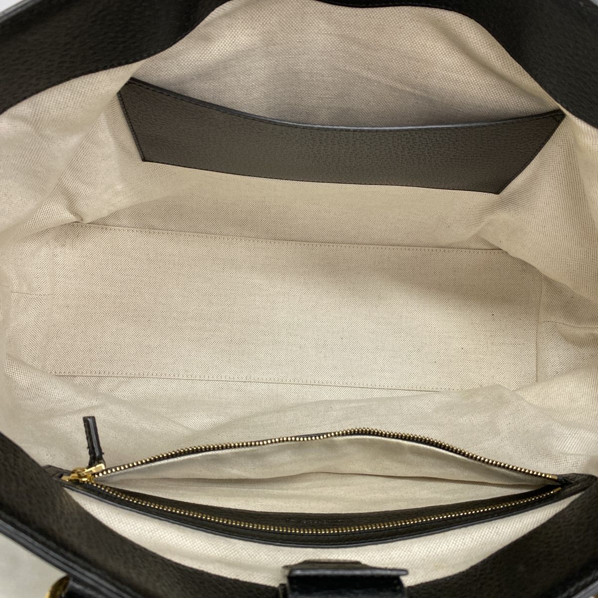 Gucci Tote Bag GG Marmont Denim Navy Gold — view 4
