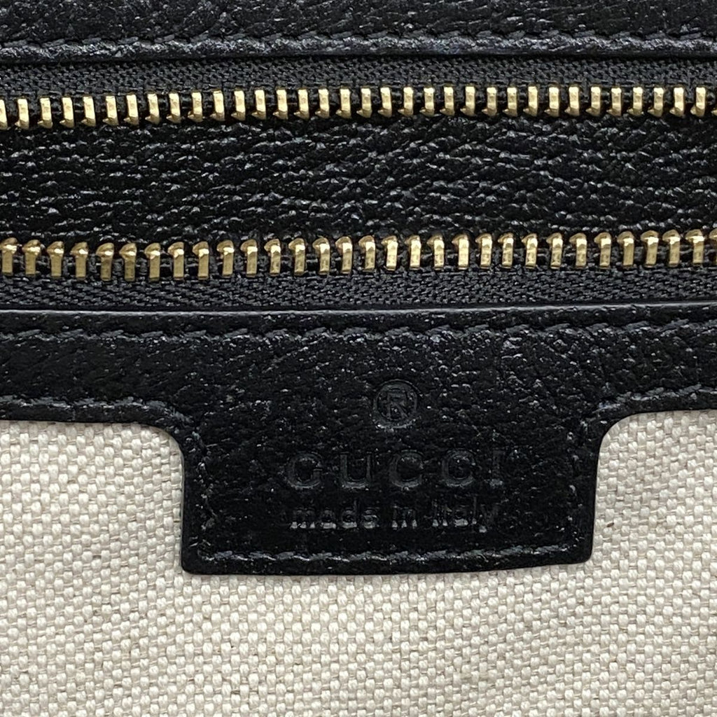 Gucci Tote Bag GG Marmont Denim Navy Gold — view 5