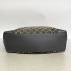 Gucci Tote Bag GG Marmont Denim Navy Gold — view 3
