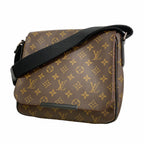 Louis Vuitton Shoulder Bag Monogram Macassar District PM Brown