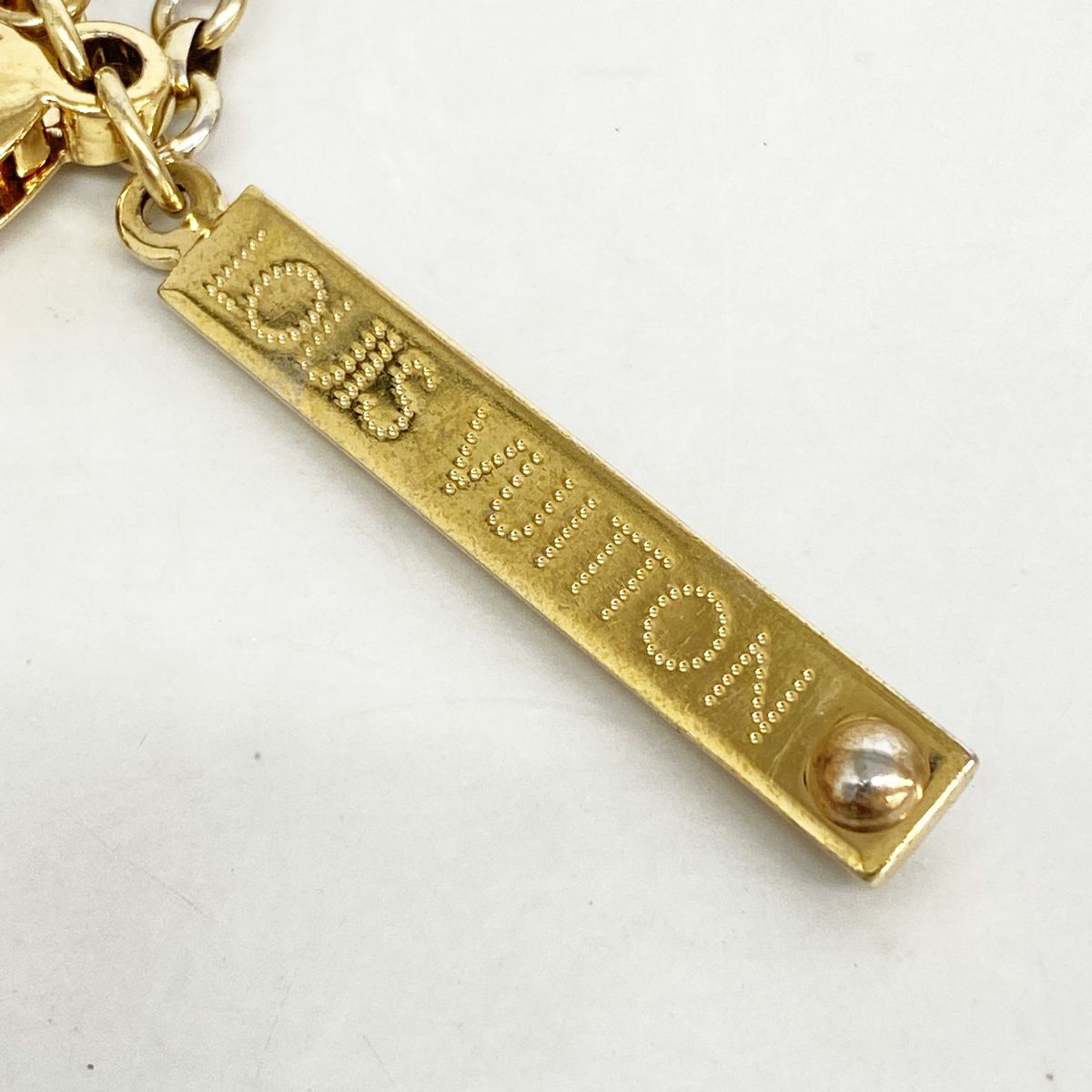 Louis Vuitton Key Holder Charm Bijou Sac Page Gold Silver — view 5