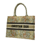 Dior Tote Bag Book Canvas Moss Green