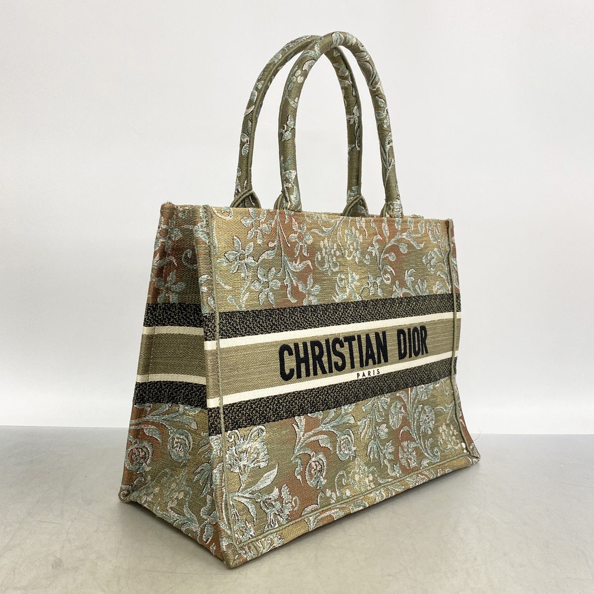Dior Tote Bag Book Canvas Moss Green — view 2