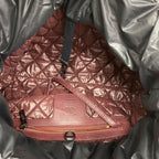 Chanel Tote Bag Coco Cocoon Nylon Black Silver — view 4