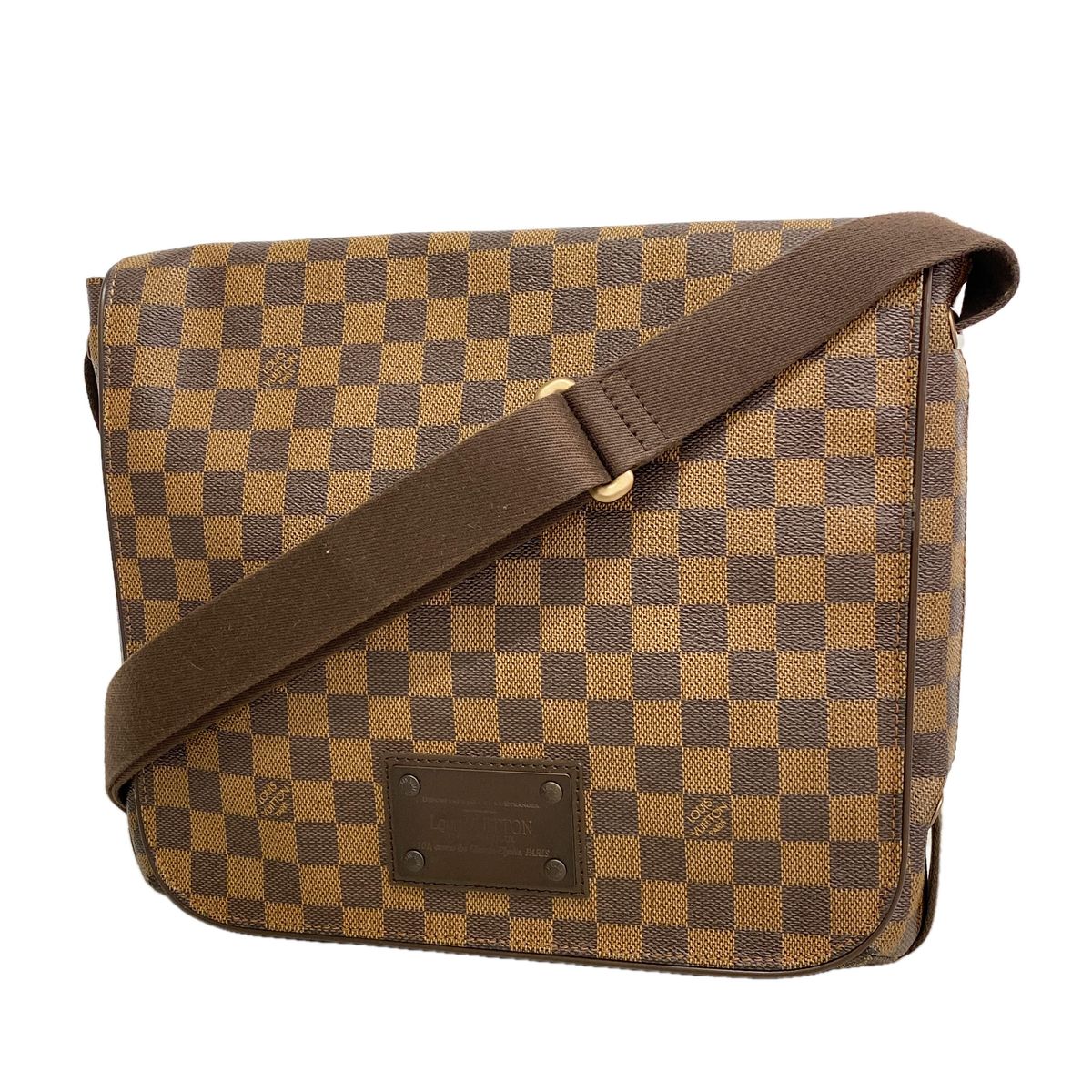 Louis Vuitton Shoulder Bag Damier Brooklyn MM Ebene
