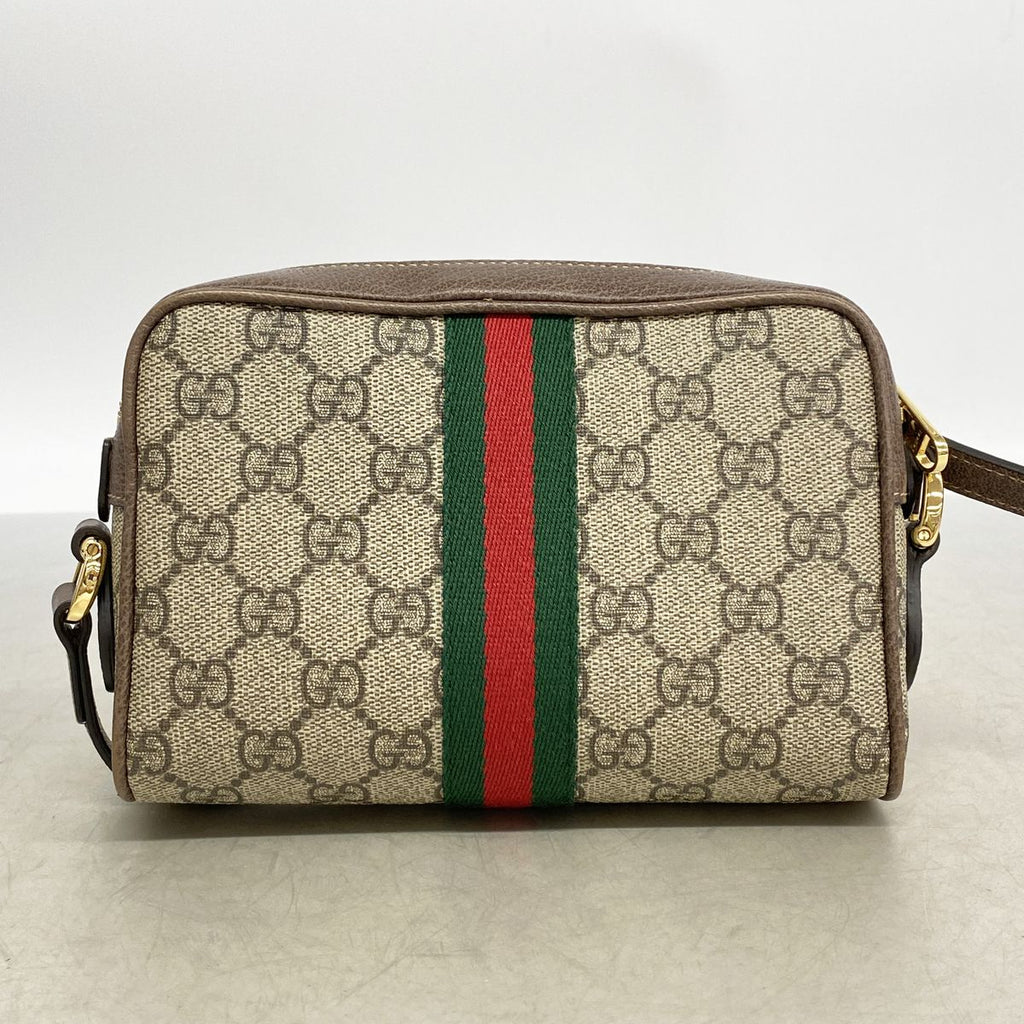 Gucci Shoulder Bag Ophidia Brown Champagne Gold — view 6