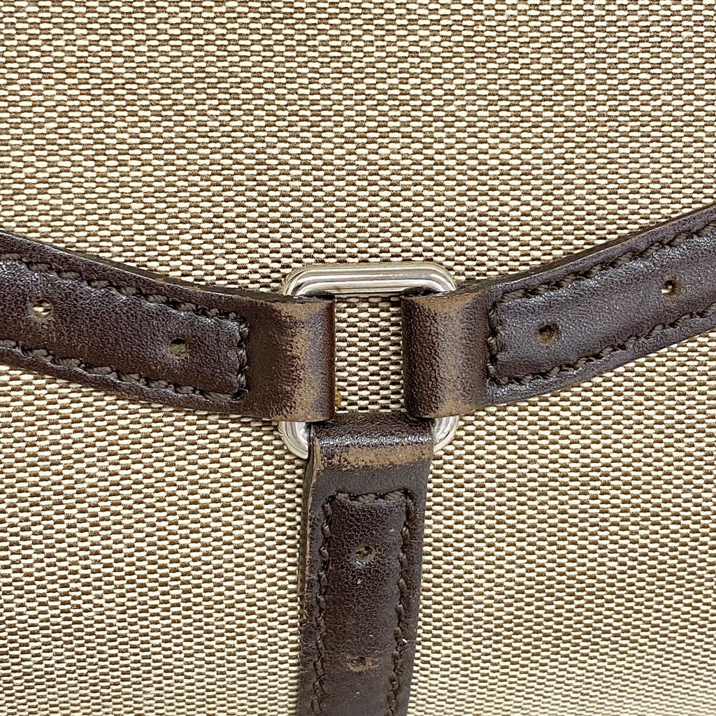 Gucci Shoulder Bag Sherry Line Interlocking G Canvas Beige Brown Silver — view 7