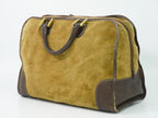 Loewe Amazona 40 Anagram Boston Bag Suede Leather Beige — view 2