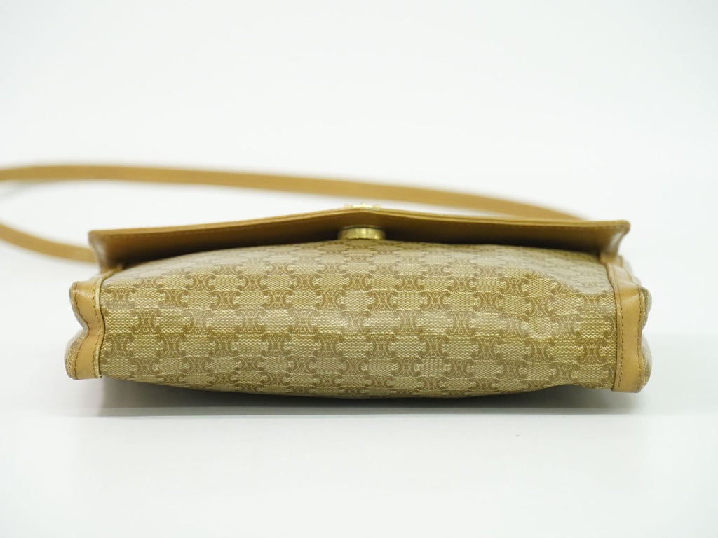 Celine Macadam Shoulder Bag Pochette Beige — view 3