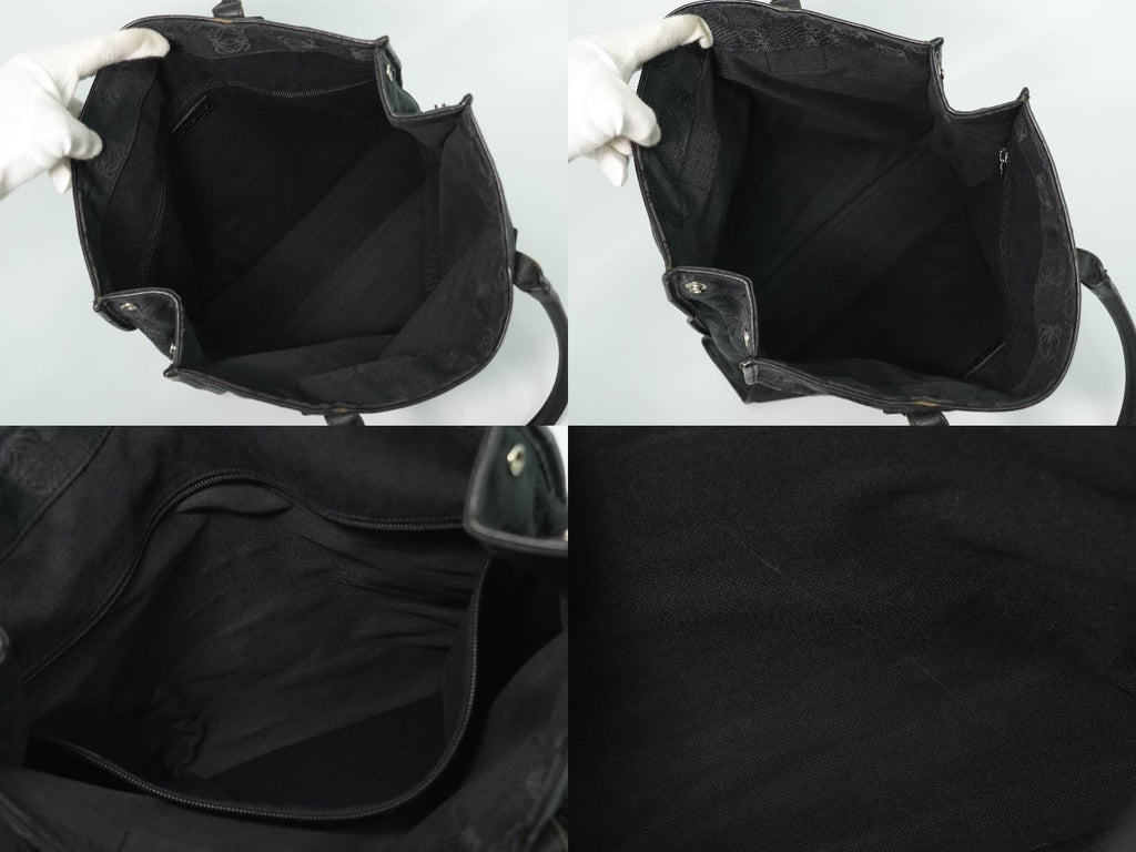 Loewe Anagram Tote Bag Canvas Black — view 8