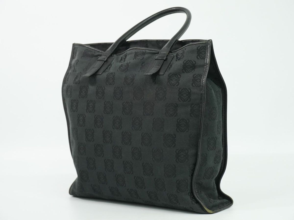 Loewe Anagram Tote Bag Canvas Black — view 2