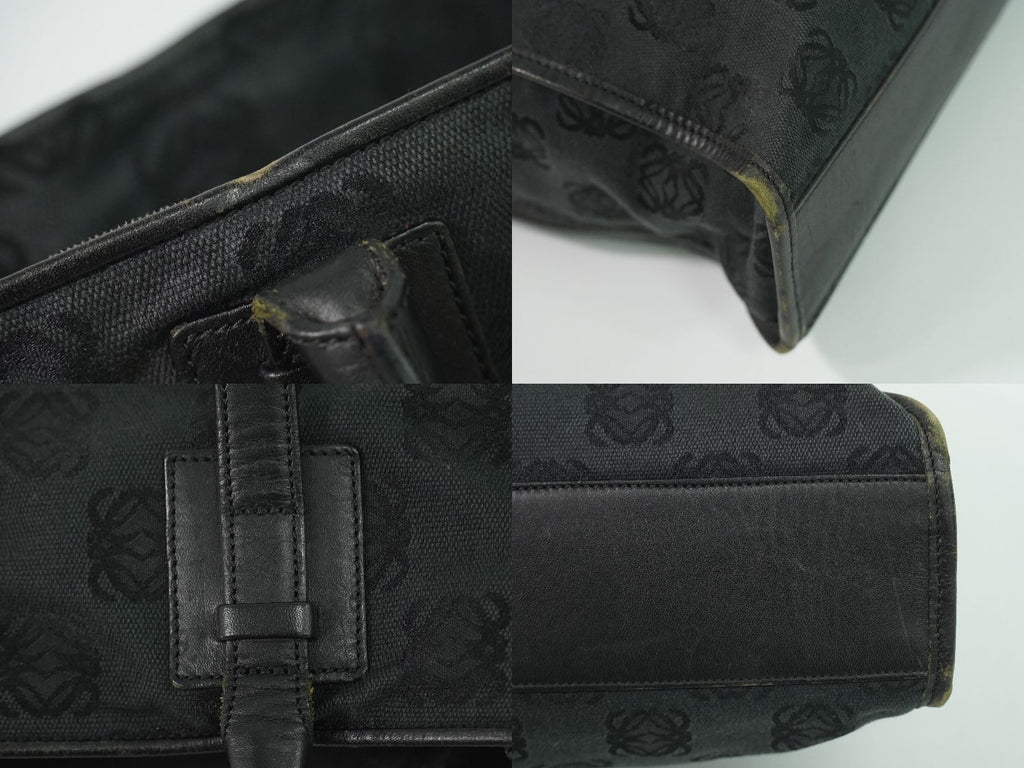 Loewe Anagram Tote Bag Canvas Black — view 7